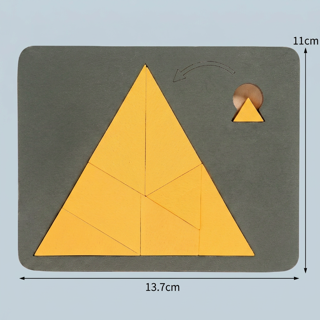 Drewniana Gra Tangram – Kreatywna Układanka Logiczna