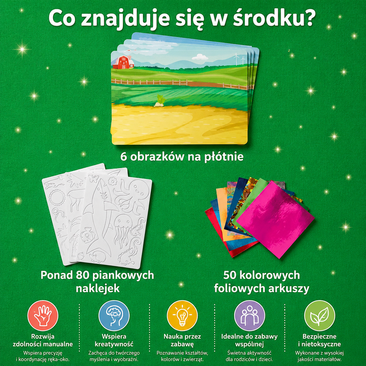 Zestaw do kreatywnego tworzenia z folii DIY – bez bałaganu, zwierzątka dla dzieci