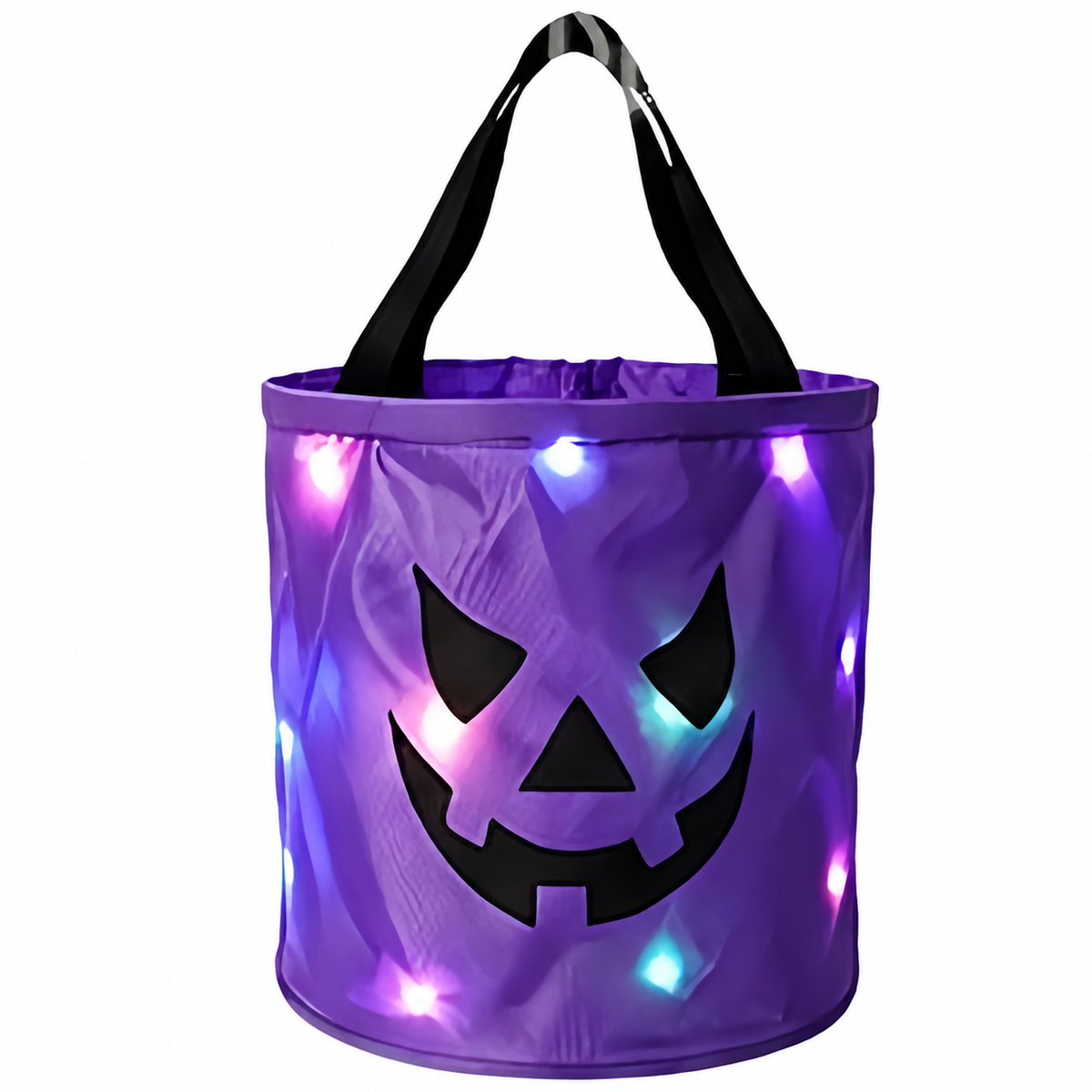 Podświetlane wiaderko na słodycze LED na Halloween – wielorazowa torba na cukierki