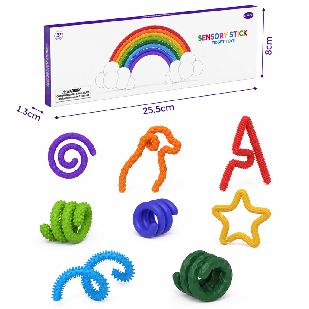 Sensoryczne pałeczki Fidget – skręcane zabawki antystresowe do relaksu