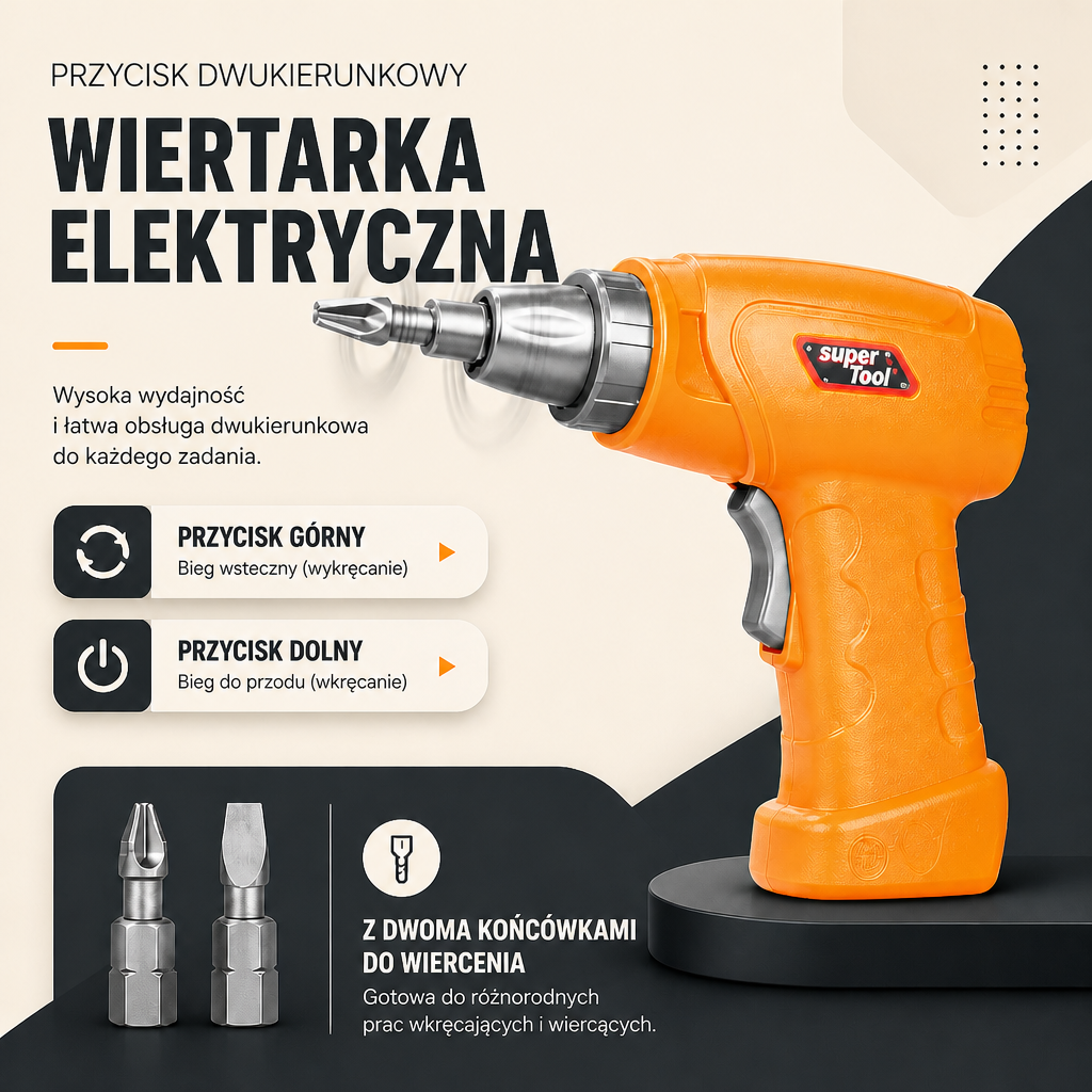 Zestaw klocków konstrukcyjnych Safari ze zwierzętami i elektryczną wkrętarką dla dzieci