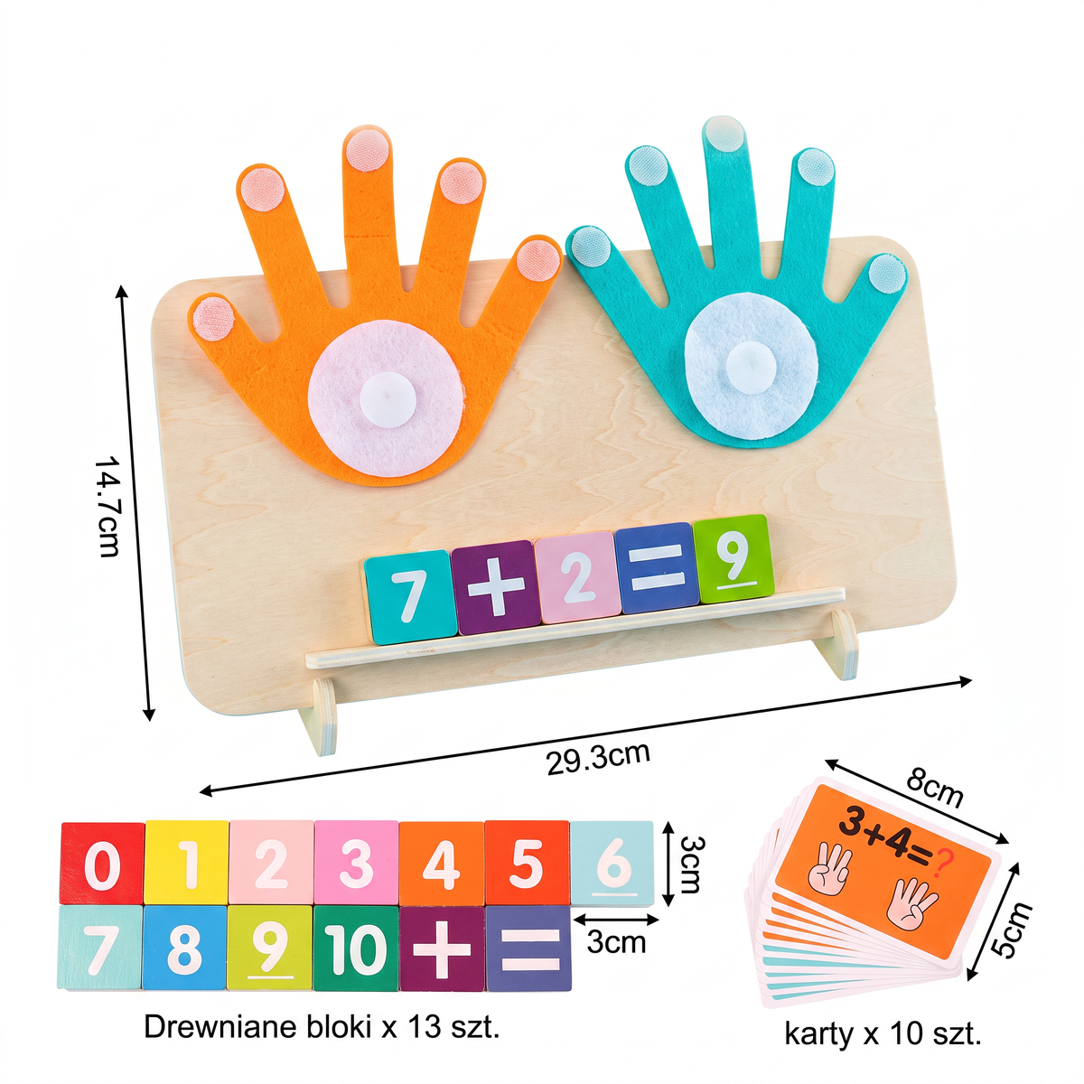 Montessori – Gra matematyczna do nauki liczenia na palcach