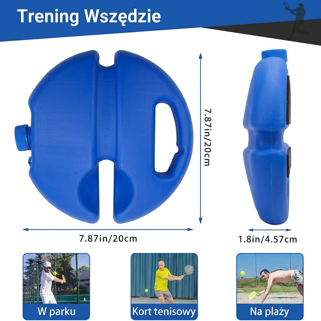 Zestaw Treningowy z Piłką Tenisową