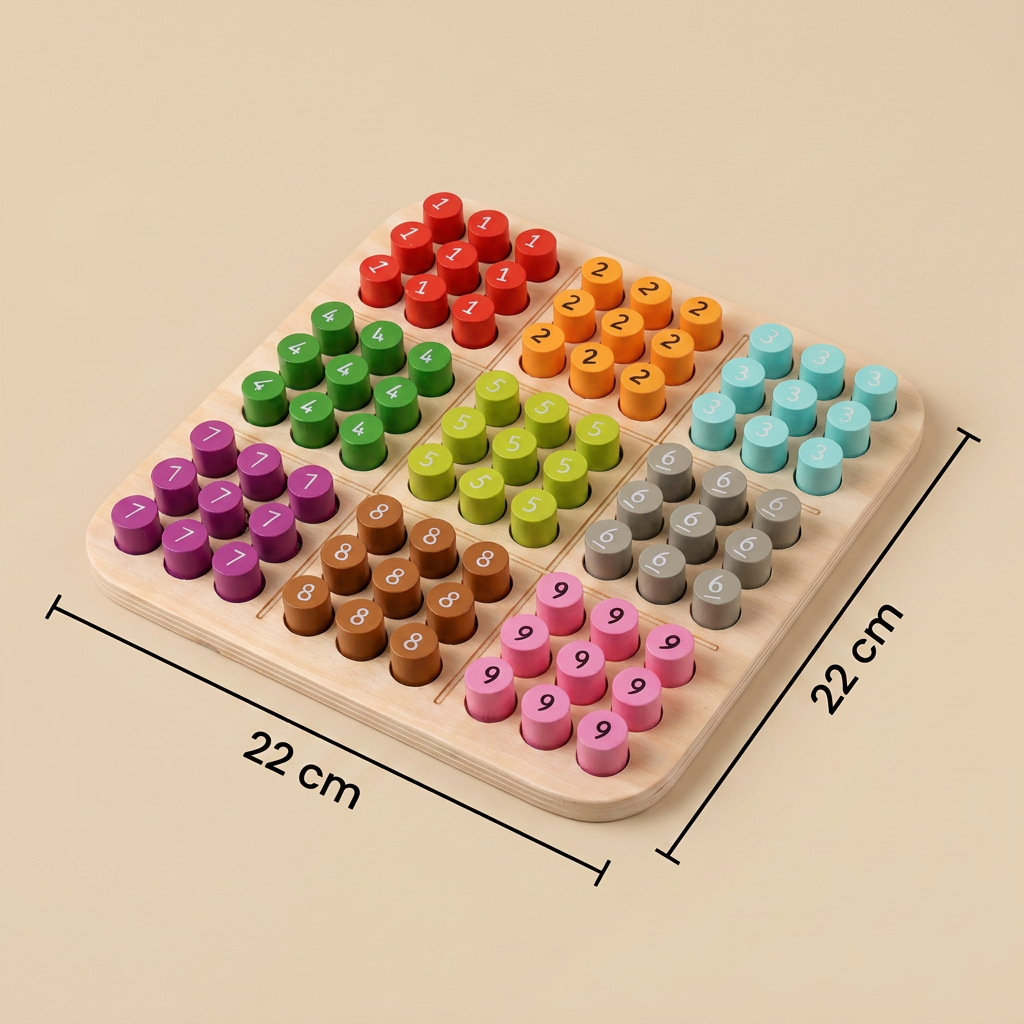 Drewniane sudoku 3D – godziny zabawy i wszechstronnego rozwoju!