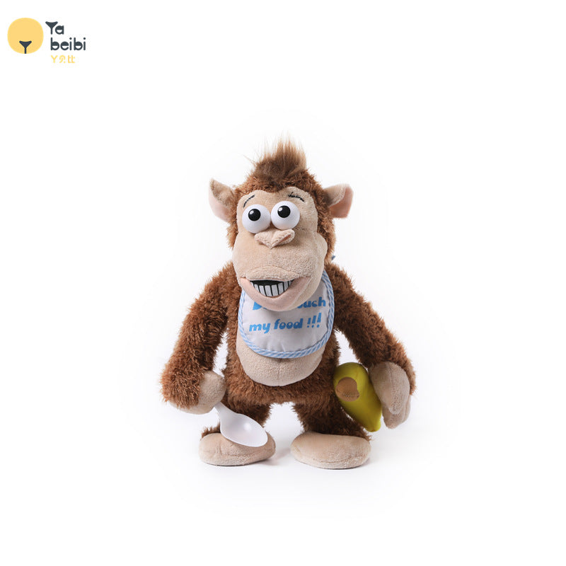 Tańcząca pluszowa małpka z bananem