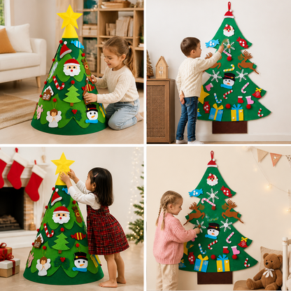 FeltTree – Świąteczna Choinka DIY dla Dzieci
