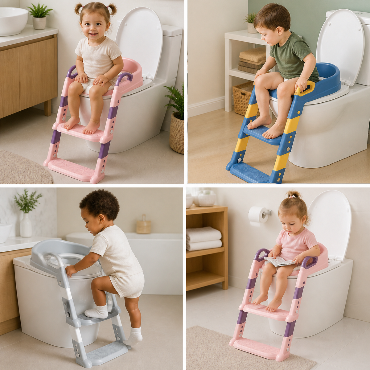 PottyTrainer – Nakładka na Toaletę z Drabinką dla Dzieci