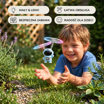 Latająca zabawka w kształcie astronauty