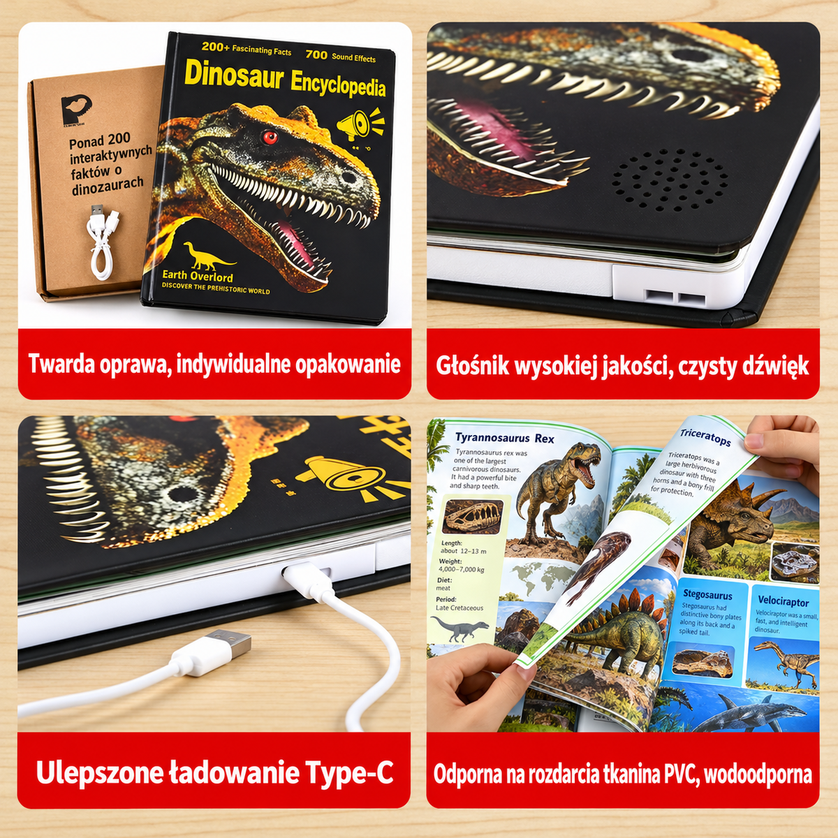 Interaktywna mówiąca encyklopedia dinozaurów