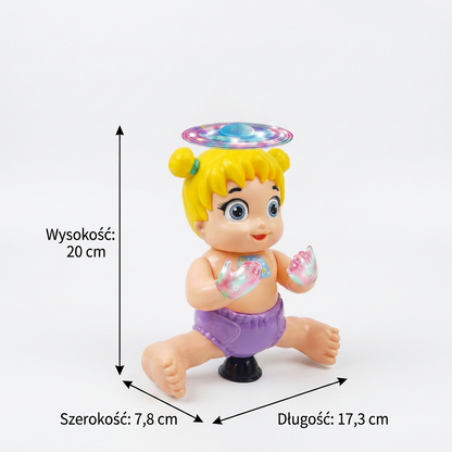 Tańcząca Lalka 360° – Interaktywna Zabawka Obracająca Się dla Dzieci