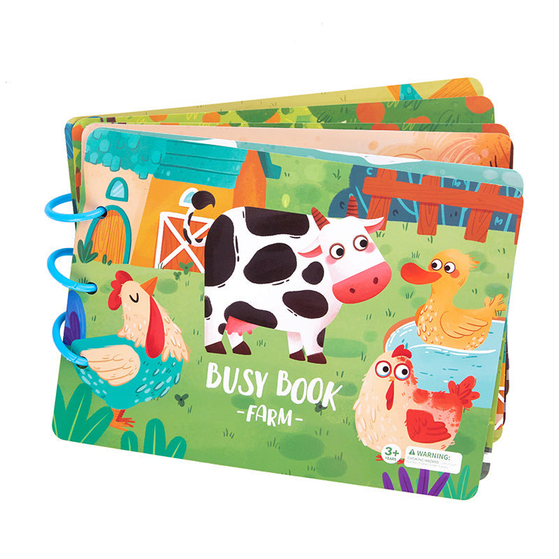 BusyBook – Wytrzymała Książeczka Montessori z Opowieściami