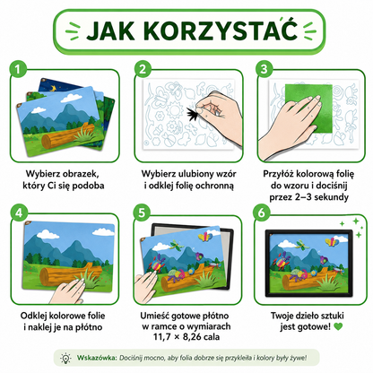 Zestaw do kreatywnego tworzenia z folii DIY – bez bałaganu, zwierzątka dla dzieci