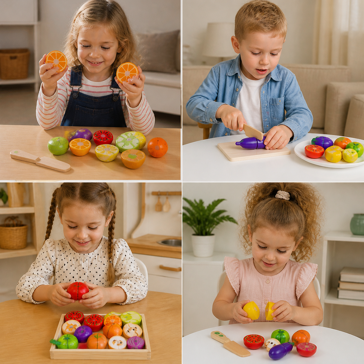 Drewniana Kuchnia Montessori dla Dzieci