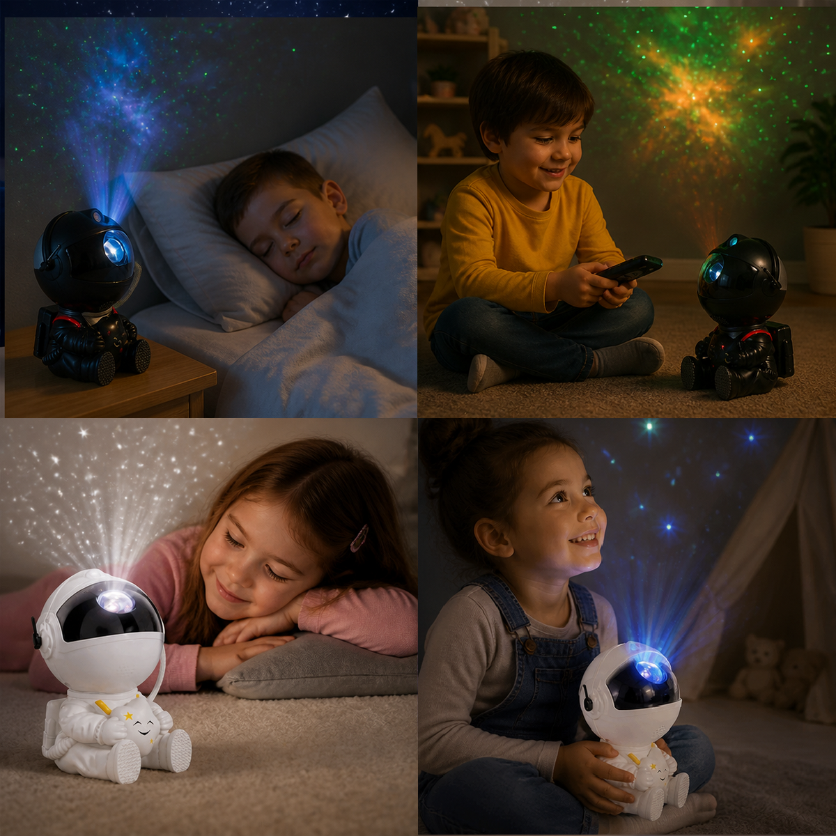 Projektor Gwiezdnego Nieba Astronauta – Magiczna Lampka Nocna dla Dzieci
