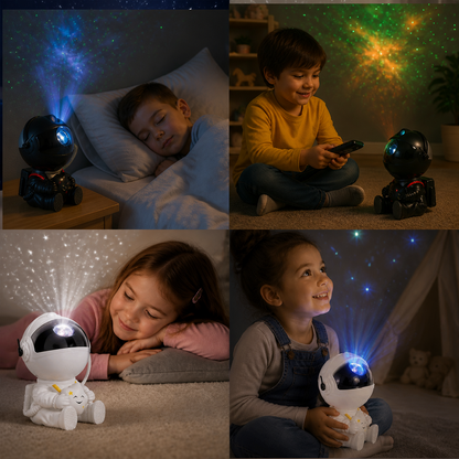 Projektor Gwiezdnego Nieba Astronauta – Magiczna Lampka Nocna dla Dzieci