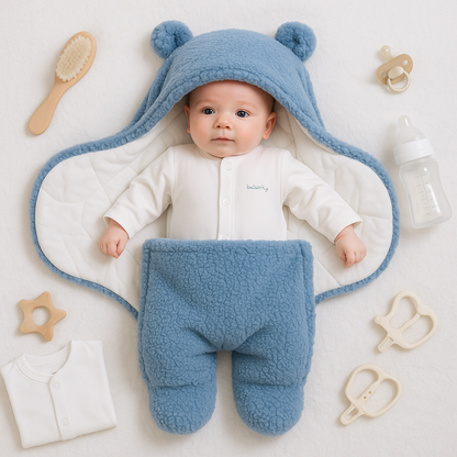 Miś Teddy – Kocyk i Śpiworek dla Niemowląt