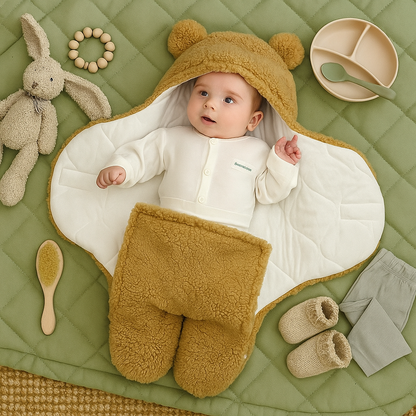 Miś Teddy – Kocyk i Śpiworek dla Niemowląt