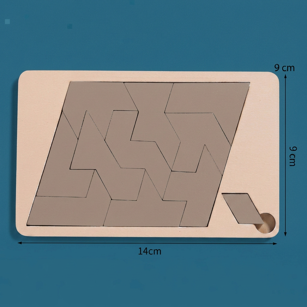Drewniana Gra Tangram – Kreatywna Układanka Logiczna