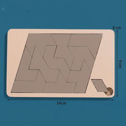 Drewniana Gra Tangram – Kreatywna Układanka Logiczna