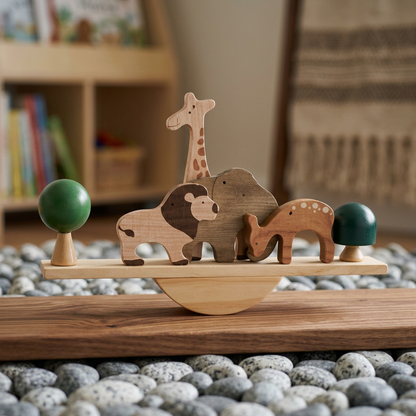 Drewniana Huśtawka Montessori dla Dzieci