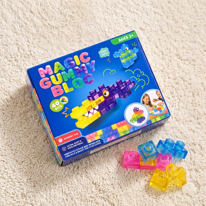 Bezpieczne i miękkie żelowe klocki Squishy dla dzieci