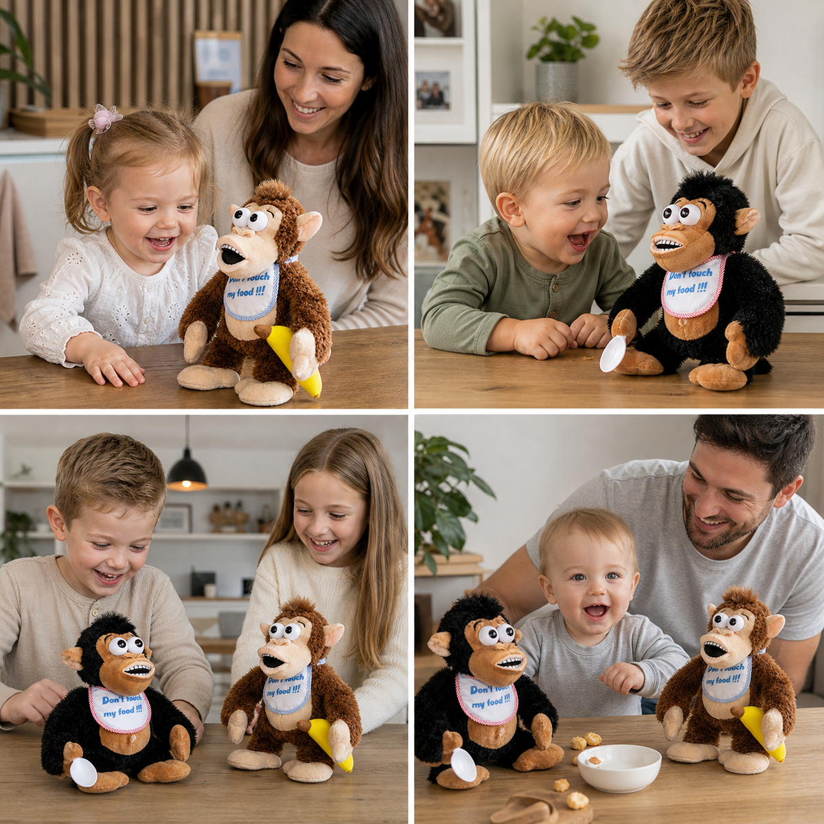 Tańcząca pluszowa małpka z bananem