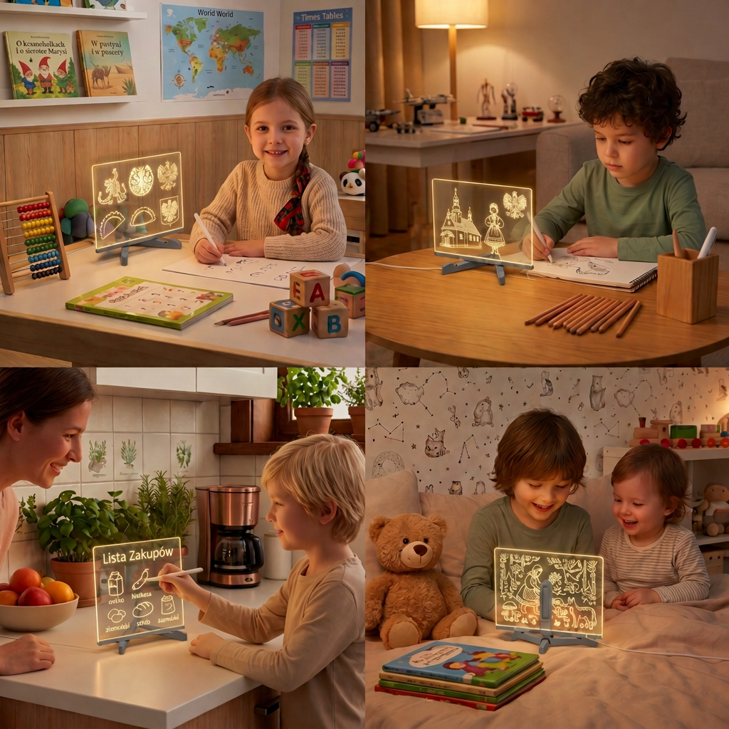 Dziecięca Lampka LED do Rysowania
