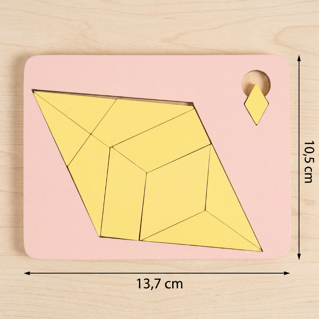 Drewniana Gra Tangram – Kreatywna Układanka Logiczna