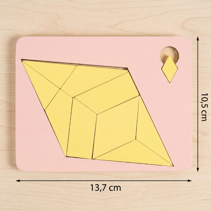 Drewniana Gra Tangram – Kreatywna Układanka Logiczna