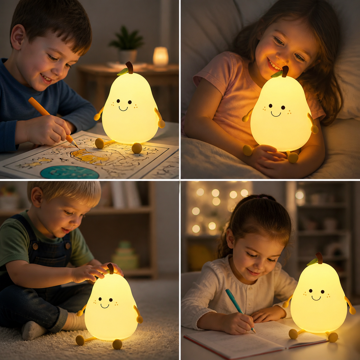 Przytulna Lampka Nocna Gruszka – Dla Spokojnego Snu
