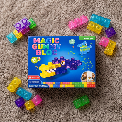 Bezpieczne i miękkie żelowe klocki Squishy dla dzieci