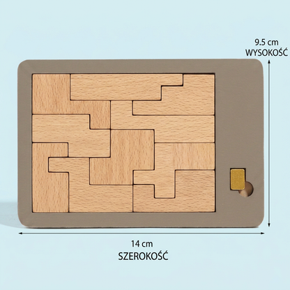 Drewniana Gra Tangram – Kreatywna Układanka Logiczna