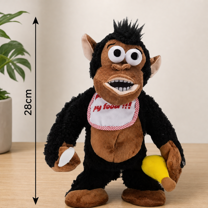 Tańcząca pluszowa małpka z bananem
