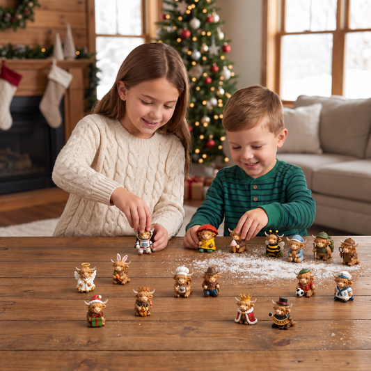 24-dniowy kalendarz adwentowy Highland Cow z kolekcjonerskimi minifigurkami