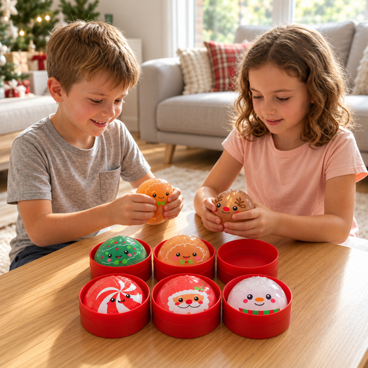 Świąteczny zestaw antystresowych zabawek Squishy w kształcie pierożków