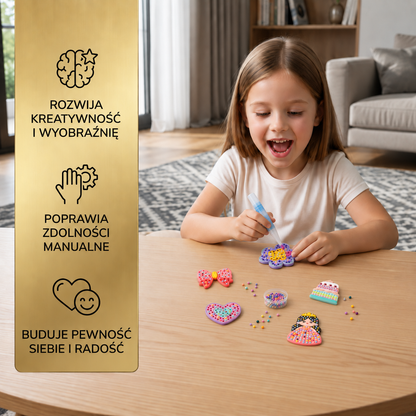 Magiczne obrazki z koralików – zestaw DIY dla dzieci