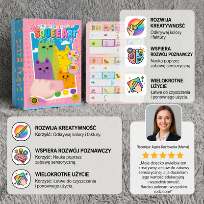 Kreatywny tęczowy zestaw do malowania i wycierania