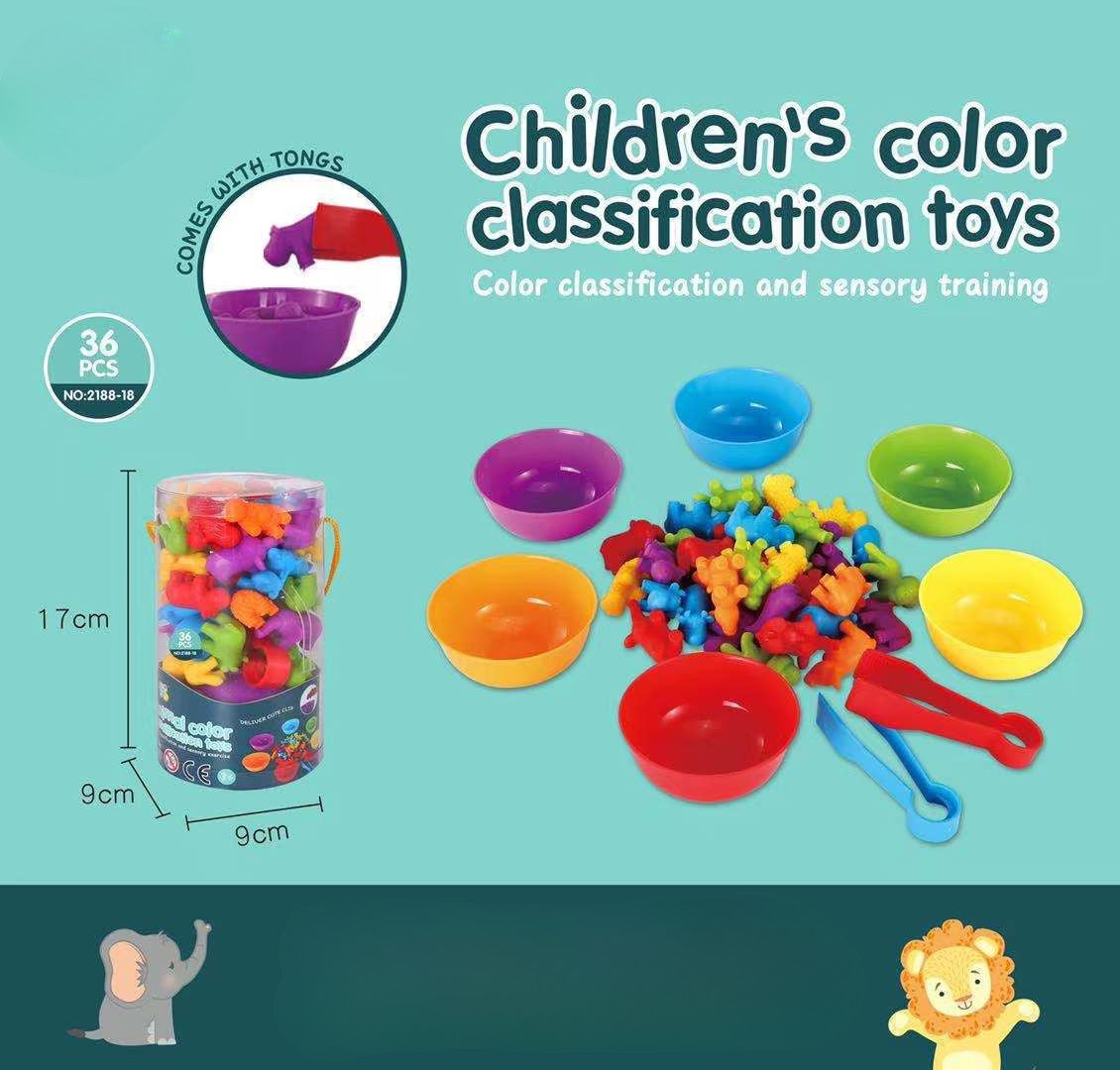 Sortowanie zwierząt – zestaw gry Montessori