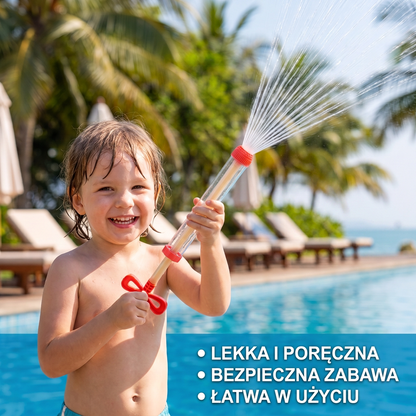 Dziecięcy Pistolet na Wodę – Ręczny Zraszacz z Wysuwanym Mechanizmem do Zabawy na Świeżym Powietrzu