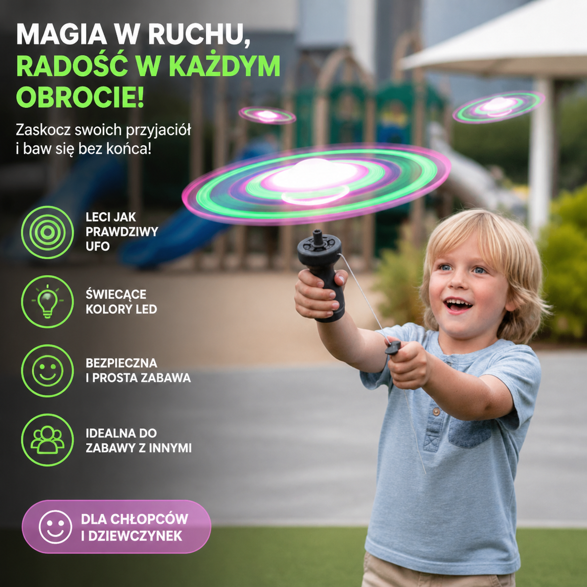 Niesamowita zabawka UFO latająca pod sufitem