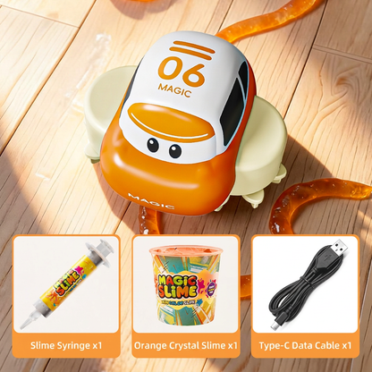 Magiczny tor wyścigowy ze slime’em – zestaw DIY z elektrycznym samochodzikiem