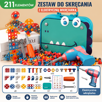 Zestaw konstrukcyjny „Dinozaur Majsterkowicz” dla dzieci