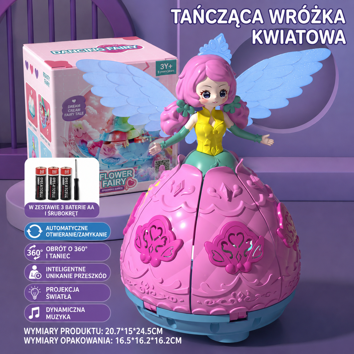 Magiczna tańcząca lalka księżniczka Rozkwitający Kwiat