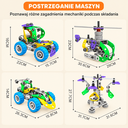 109-elementowy zestaw konstrukcyjny STEM ze śrubokrętem