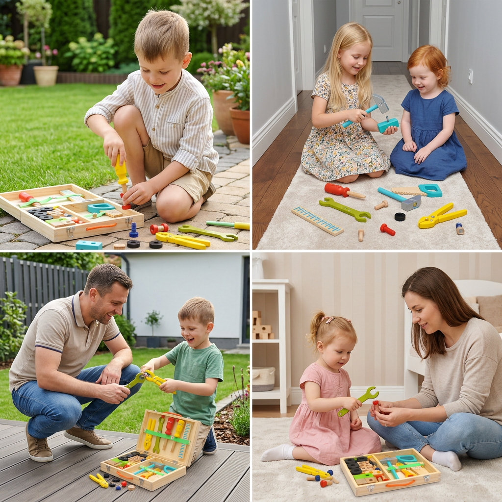 WoodyBox – Drewniana skrzynka narzędziowa Montessori