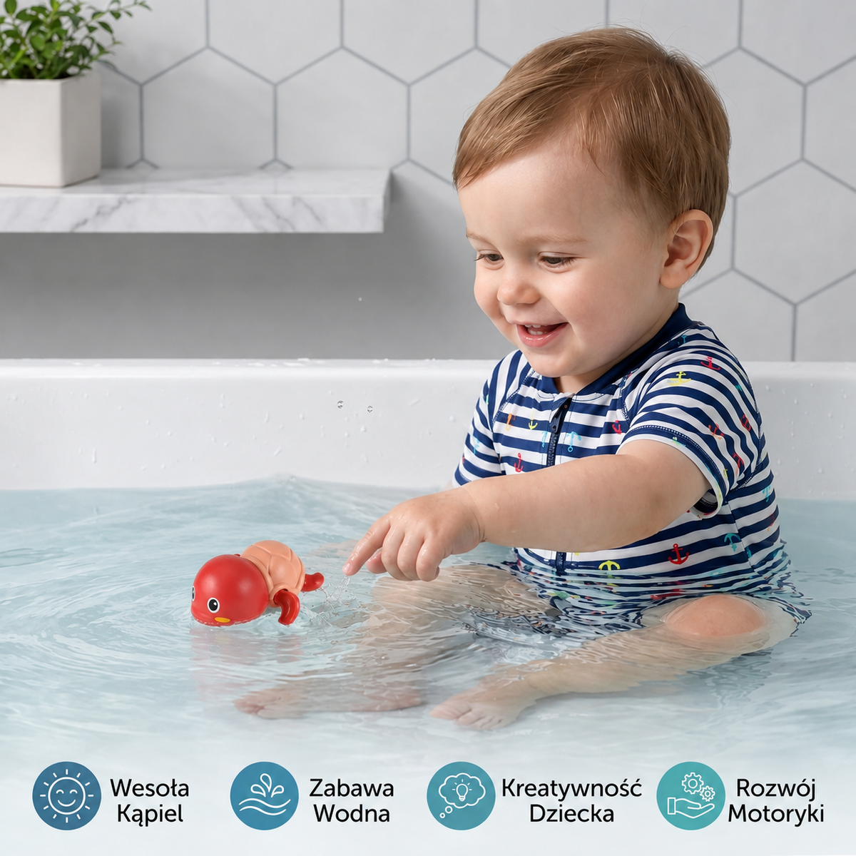 Bathing Friends – pływające zabawki do kąpieli