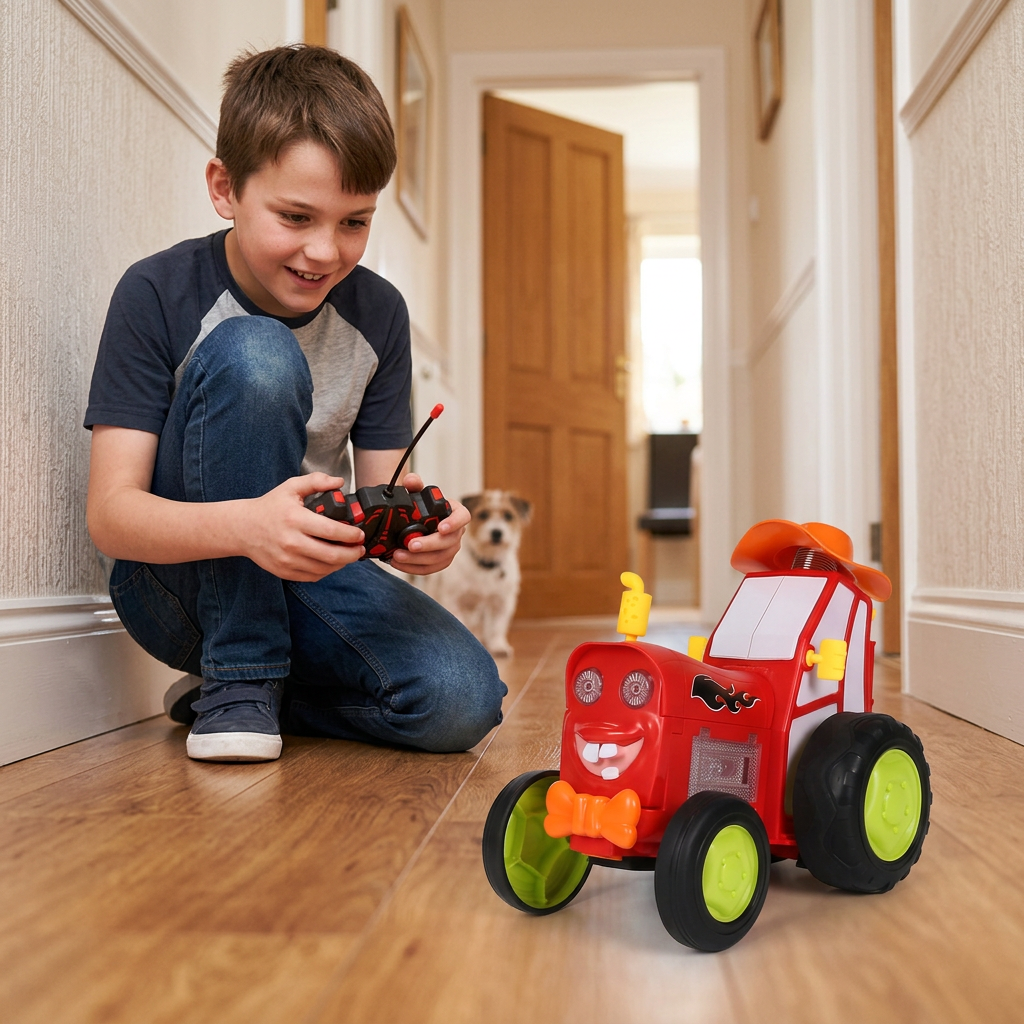 Chwiejący się traktor – zabawka dla dzieci
