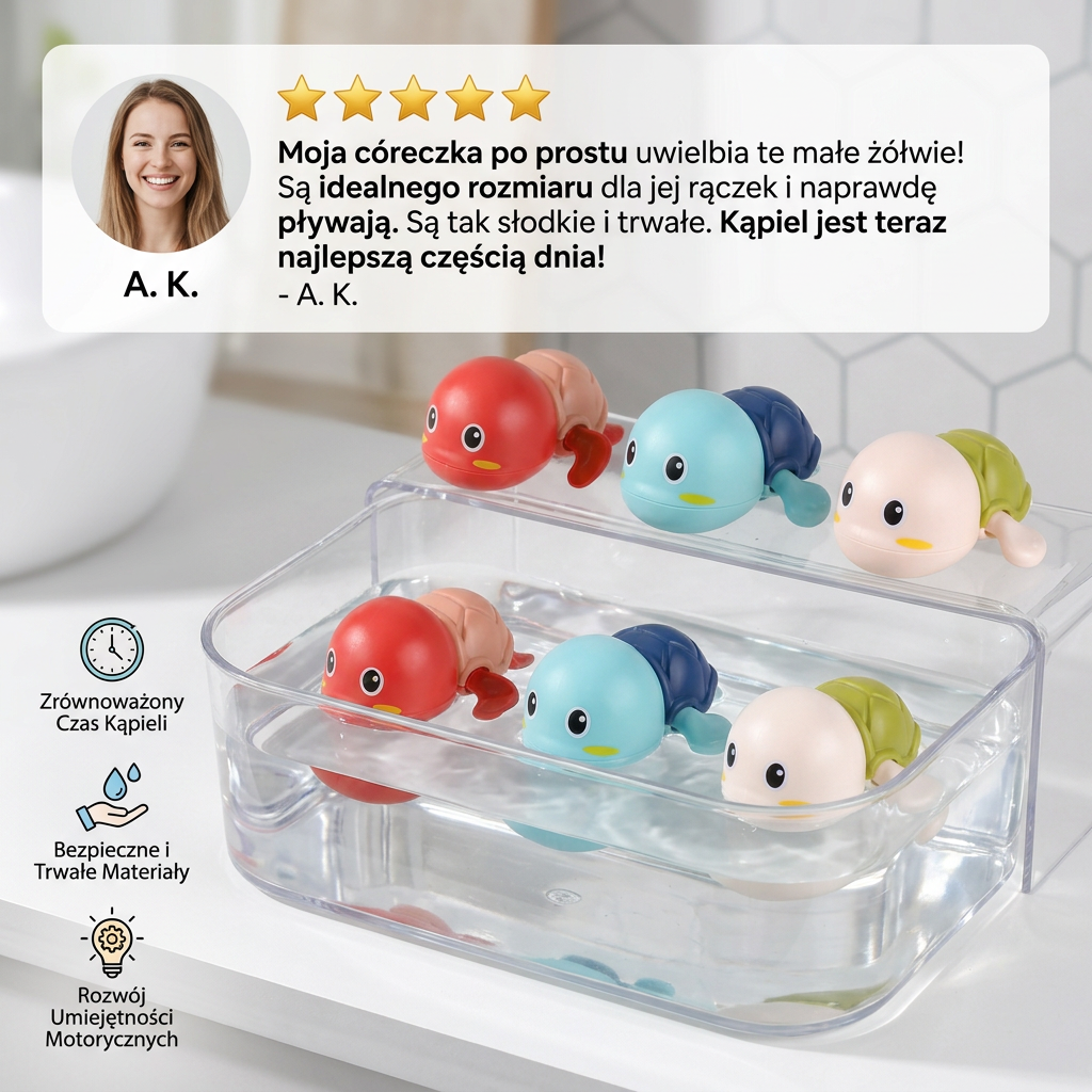 Bathing Friends – pływające zabawki do kąpieli