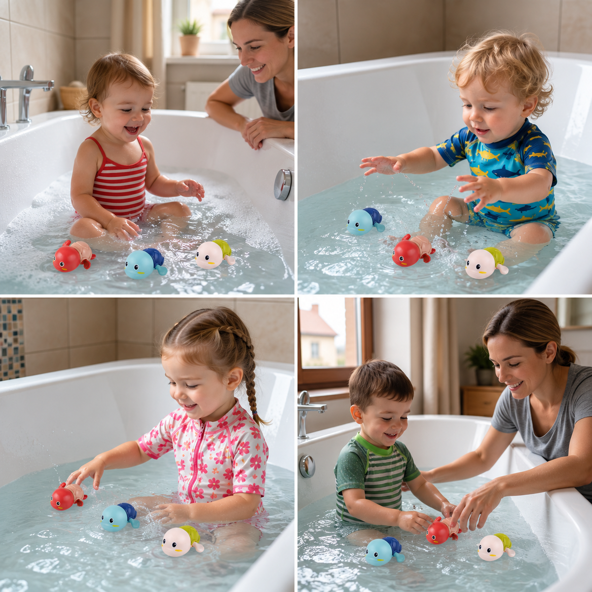 Bathing Friends – pływające zabawki do kąpieli