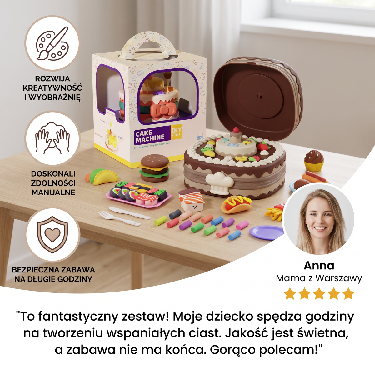 Kreatywny zestaw plasteliny dla dzieci – niekończąca się zabawa w tworzenie!